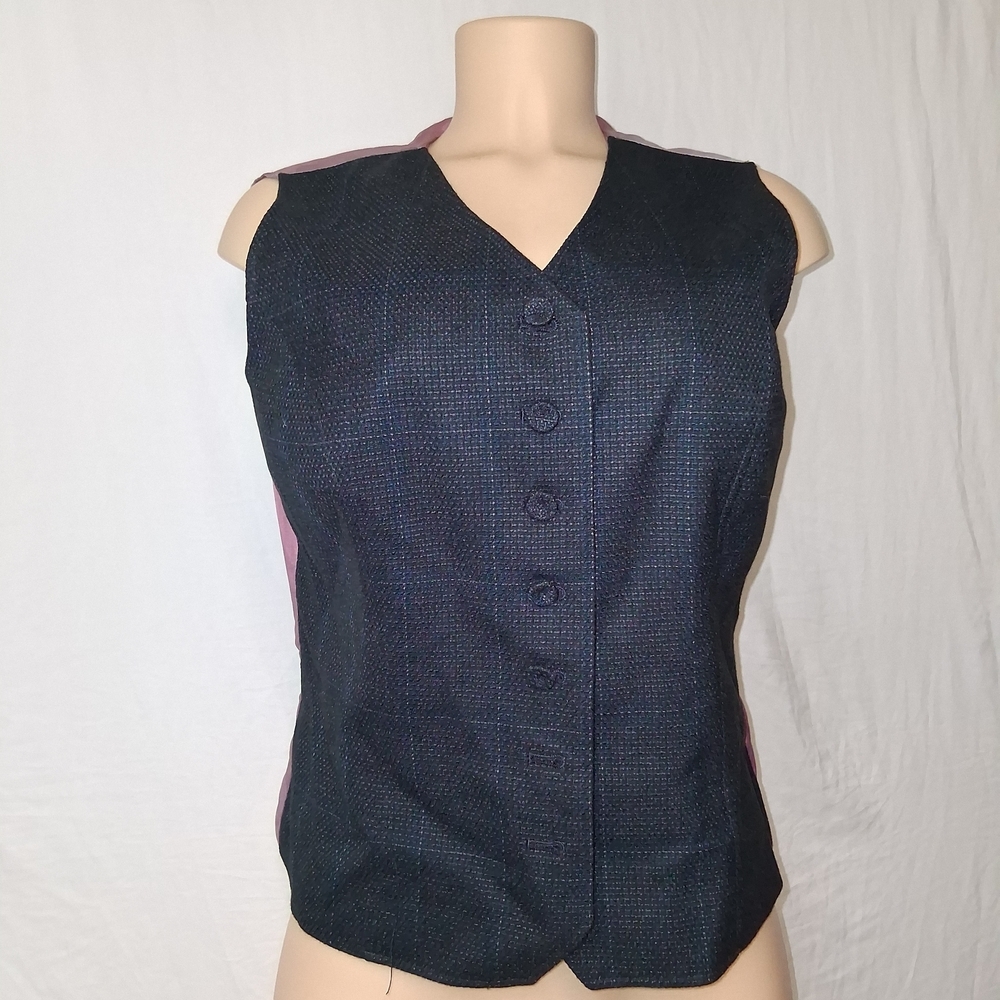 Signature by Larry Levine Mauve Vest Size 10